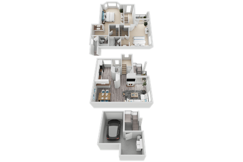Plan D6 at Harbor Pointe, Dana Point, California